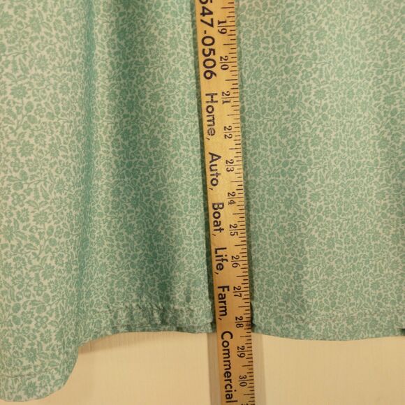 Hickey Freeman Golf polo mens XL Xlarge teal floral all over performance - Picture 6 of 8